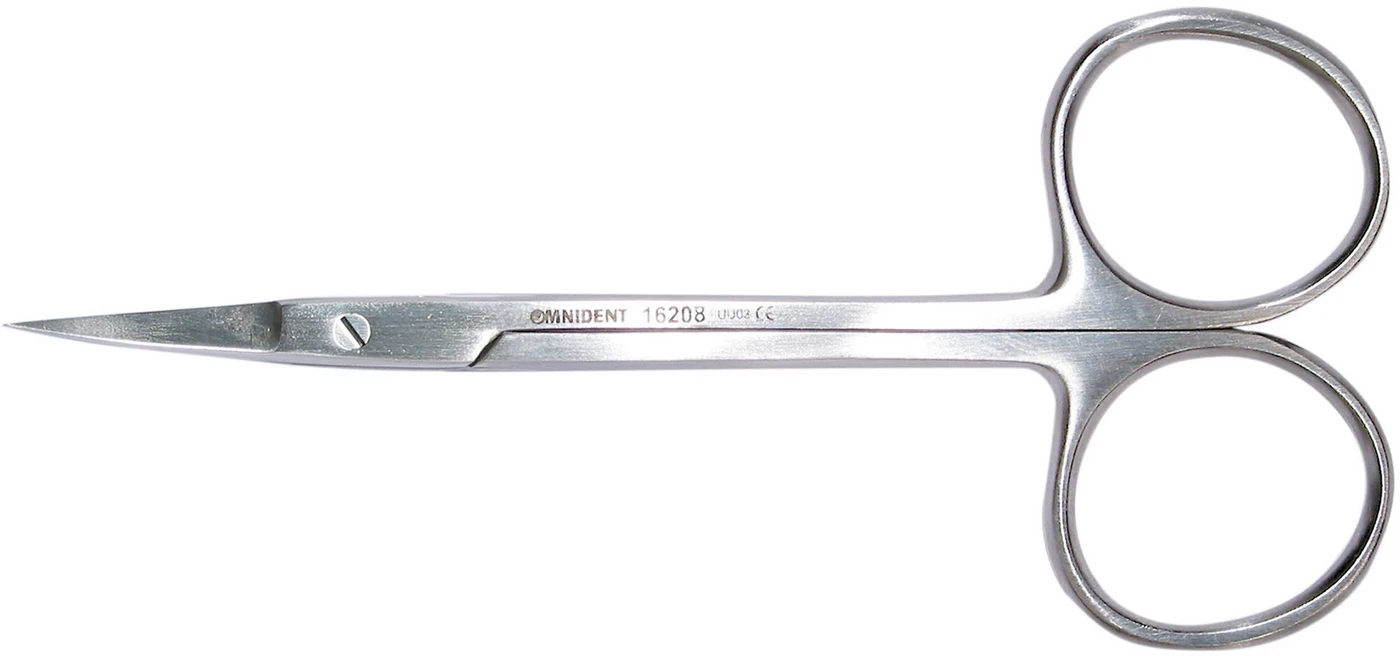 Zahnfleischscheren Stück 120 mm, gebogen