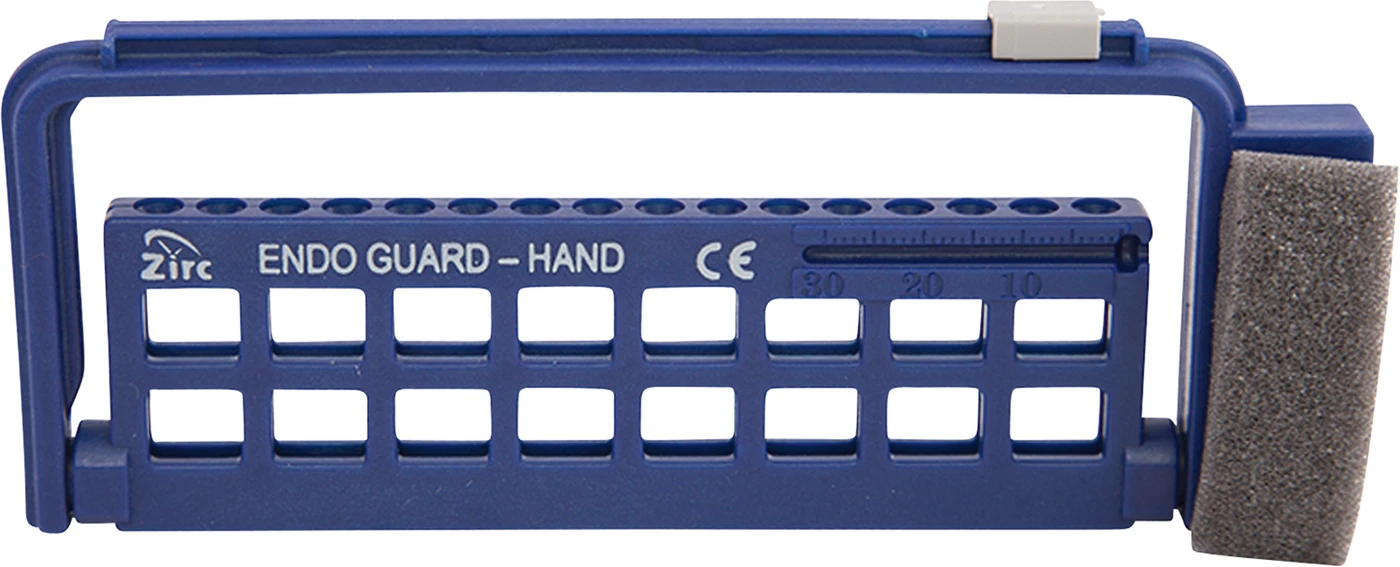 Endo Guard Stück dunkelblau, 13,7 x 1 x 5,6 cm, für 16 Handinstrumente