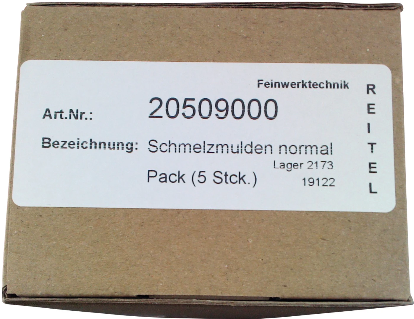 RETOCAST T+TE Schmelzmulden Packung 5 Stück normal