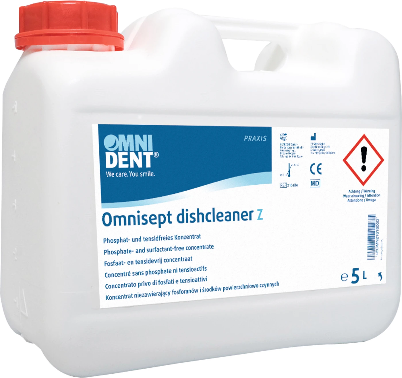 Omnisept dishcleaner Z Kanister 5 Liter