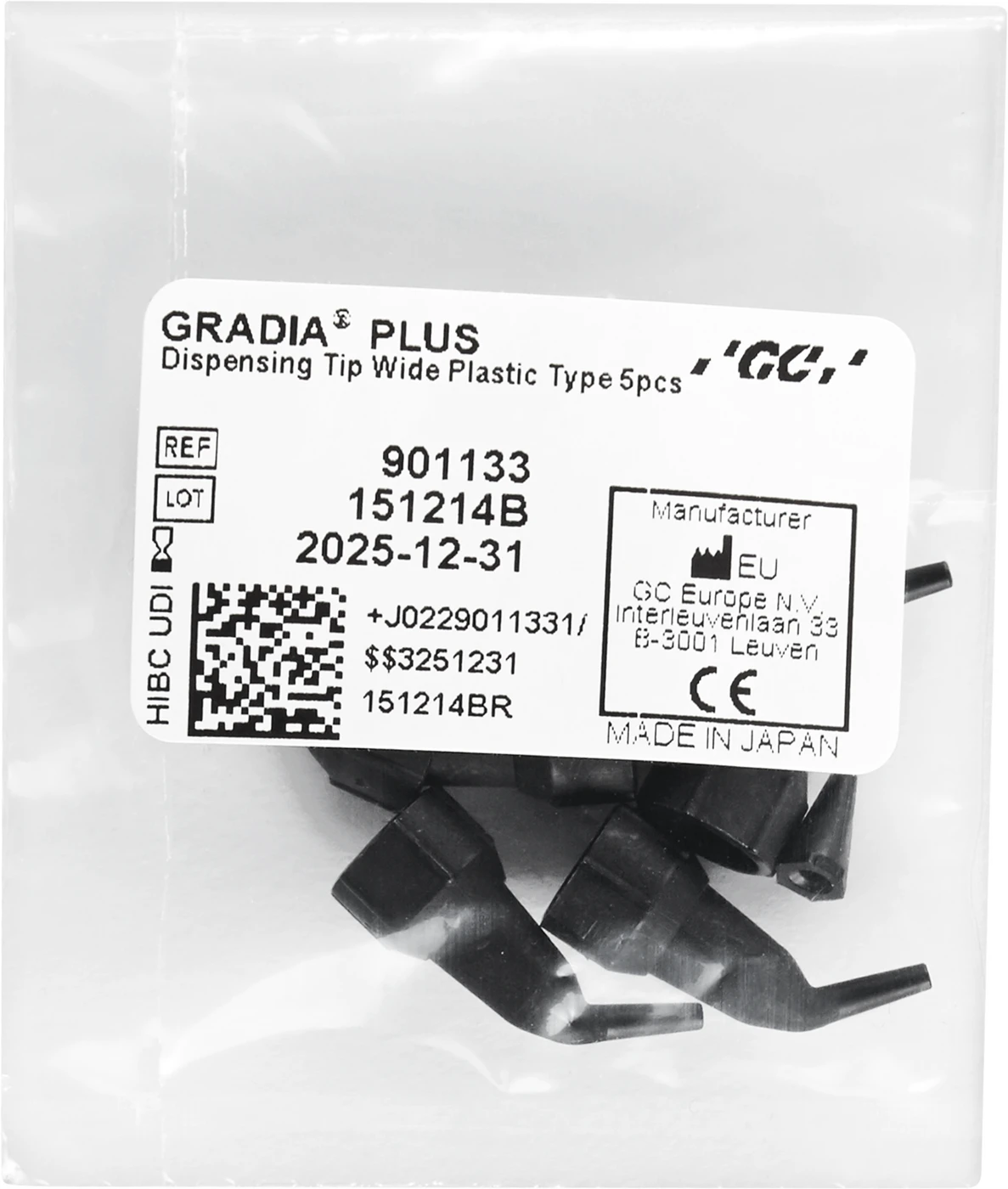 GC GRADIA PLUS Dosierspitze Packung 5 Stück breit