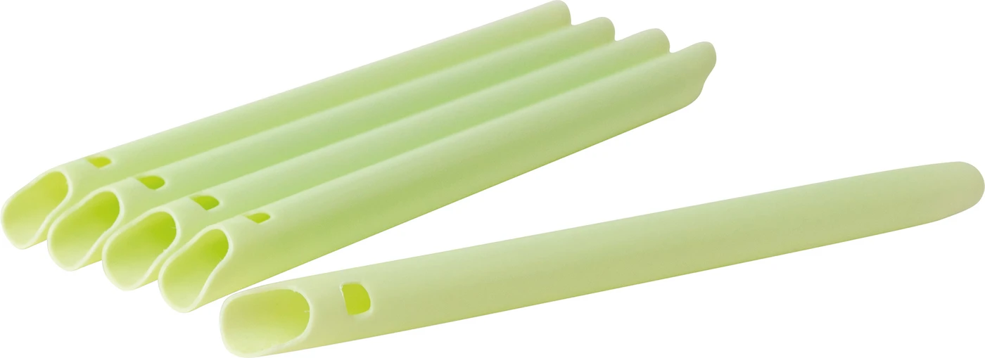 Scantube® Vent Bio Packung 100 Saugschläuche natur grün, 145 mm