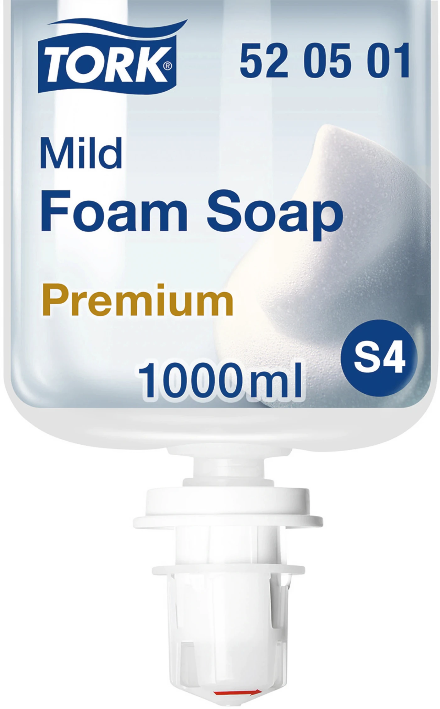 TORK® milde Schaumseife S4 Karton 6 x 1 Liter Kartusche, für S4 Schaumseifensystem