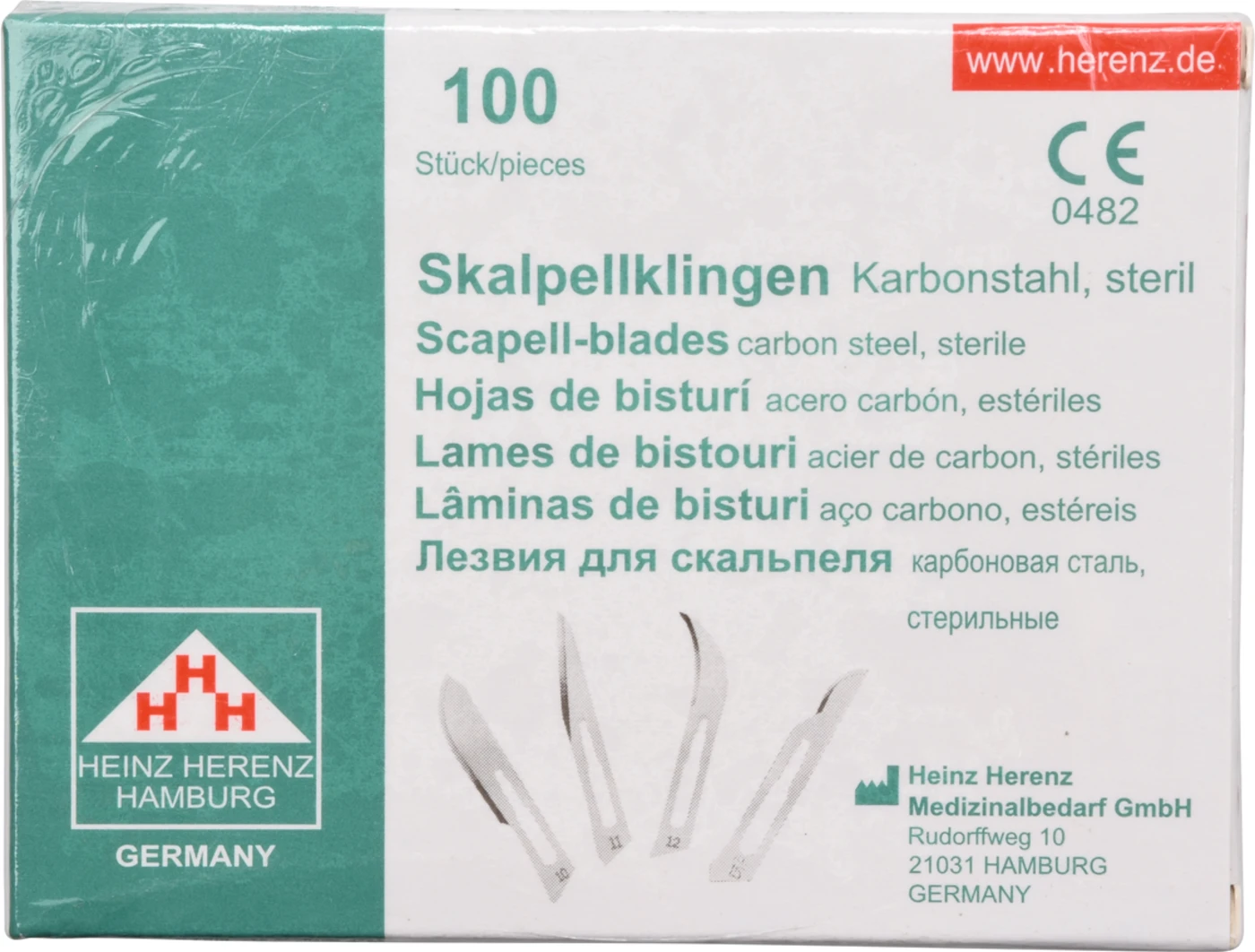 Skalpellklingen Packung 100 Stück Nr. 15, 110-115, Steril Skalpellklingen Packung 100 Stück Nr. 15, 110-115, Steril