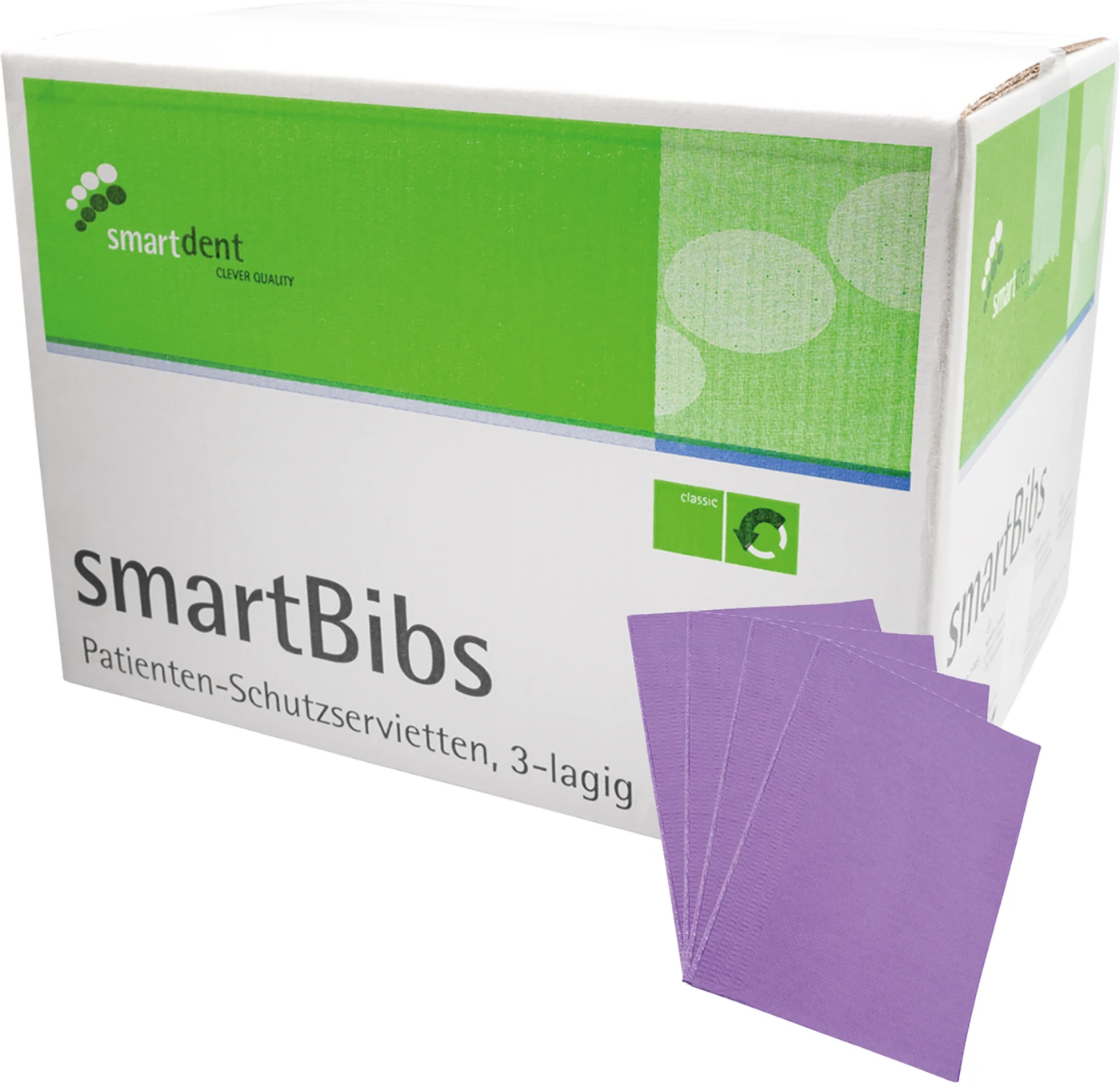 smartBibs Karton 500 Stück lila