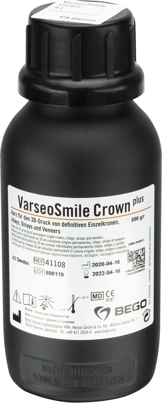 VarseoSmile Crown Plus Flasche 500 g 385/405 nm, A2