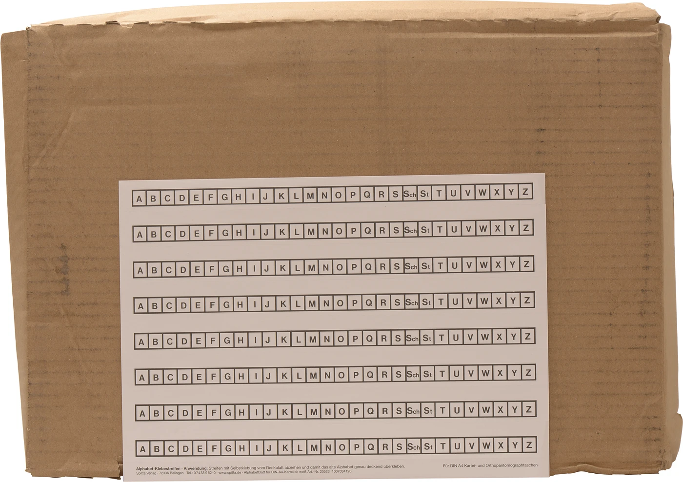 Alphabetleisten DIN A4 Packung 10 Stück weiß