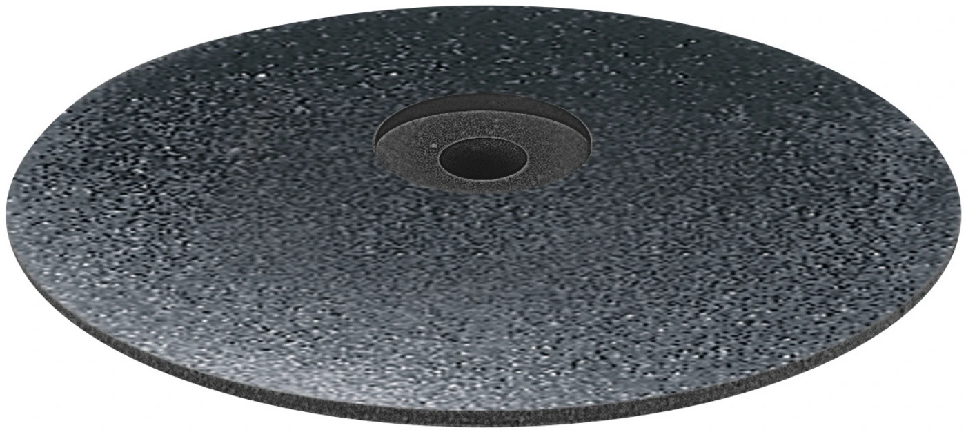 EVEFLEX Packung 100 Stück unmontiert, schwarz grob, Figur Linse, 22 x 4 mm