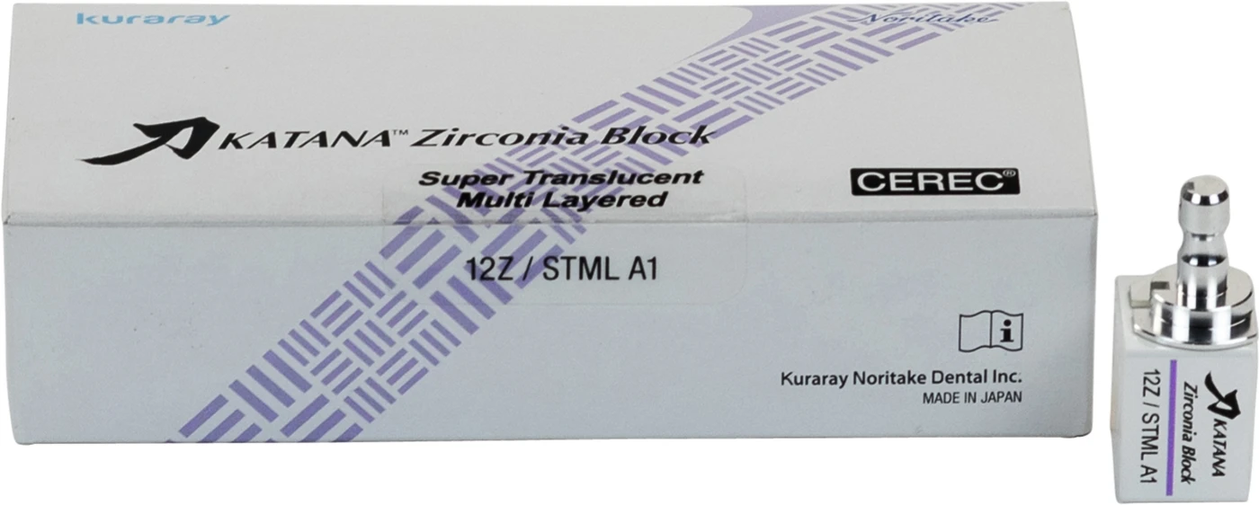 KATANA™ Zirconia Block Packung 5 Stück Größe 12Z, A1