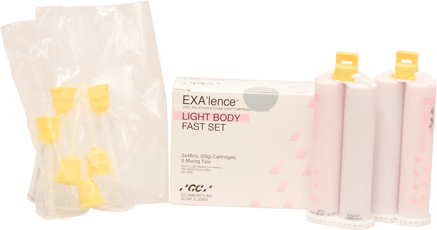 GC EXA'lence™ Refill Packung 2 x 48 ml Doppelkartusche Light Body Fast, Zubehör