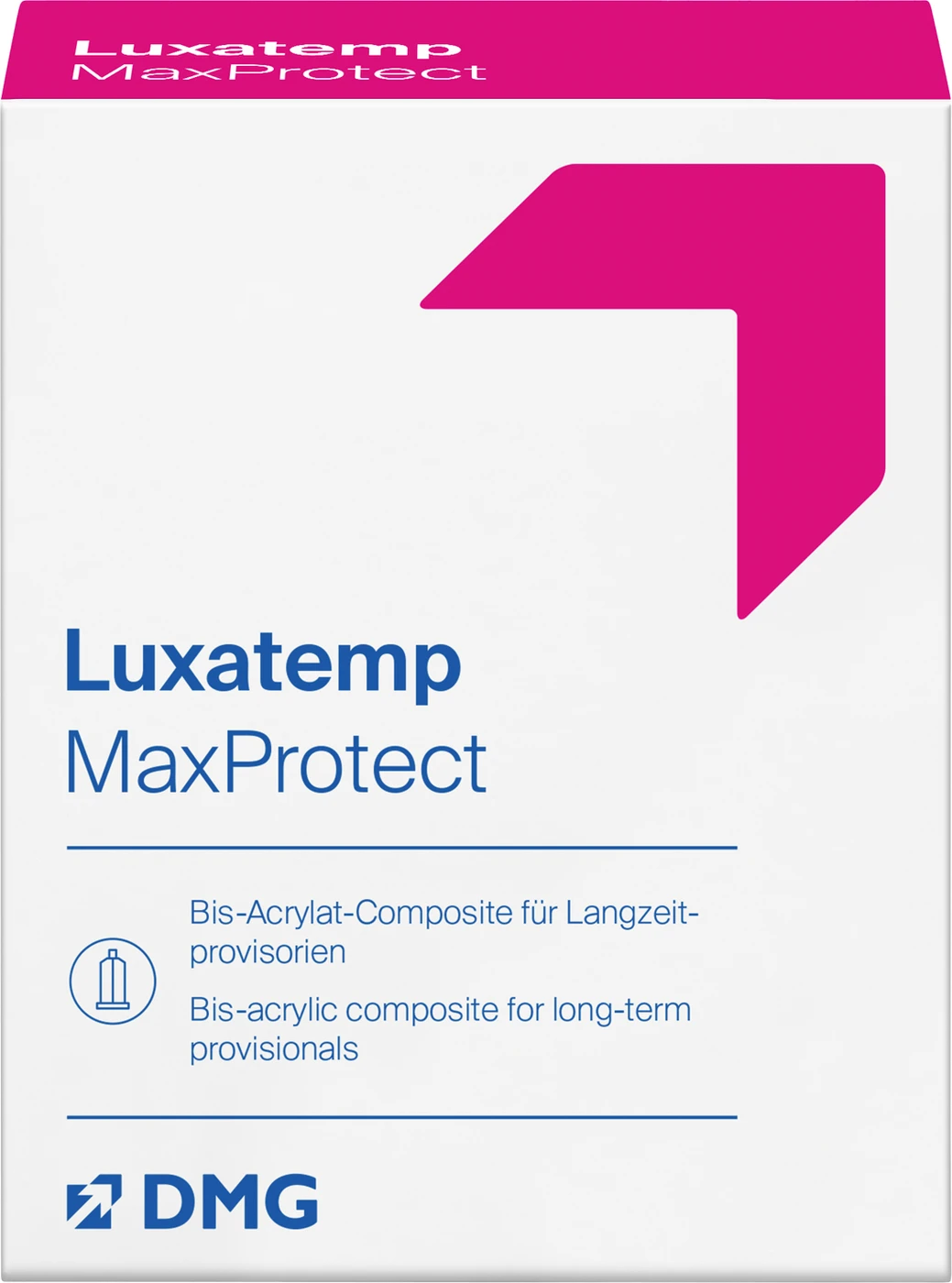 Luxatemp MaxProtect Packung 50 ml Doppelkartusche BL, 15 Automix Tips