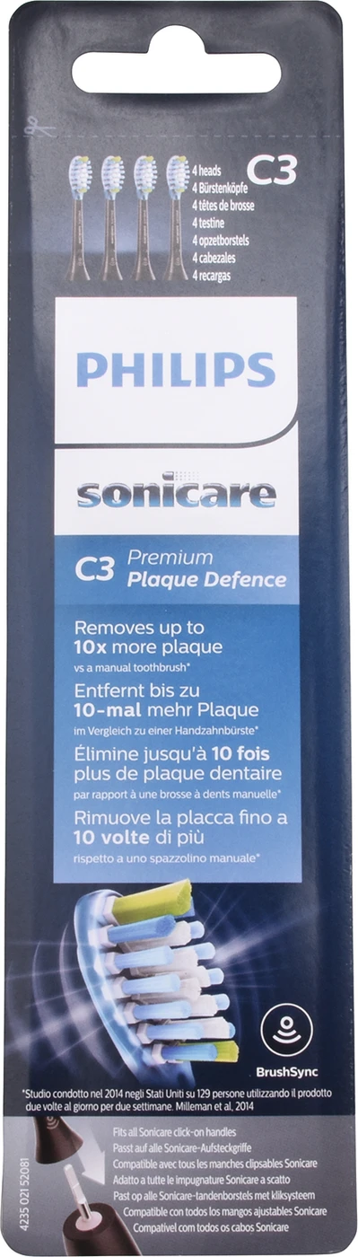 sonicare Premium Plaque Defense Ersatzbürsten Packung 4 Stück