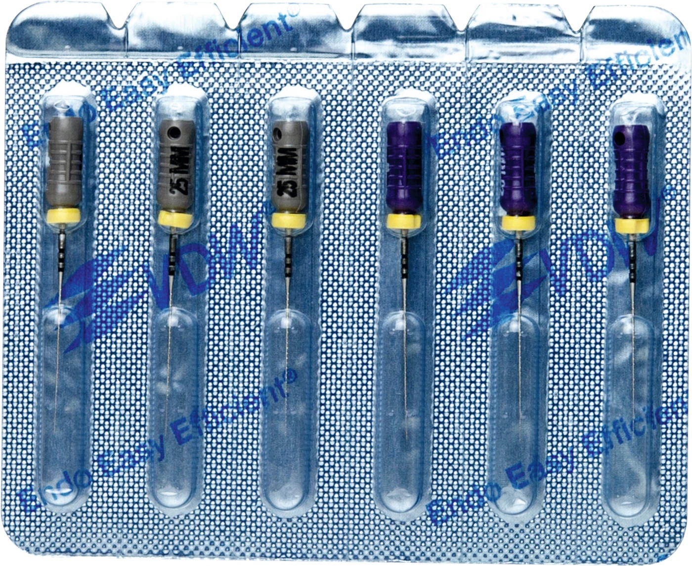 STERILE Hedstroem Feilen Sortiment 6 Stück 25 mm ISO 008-010