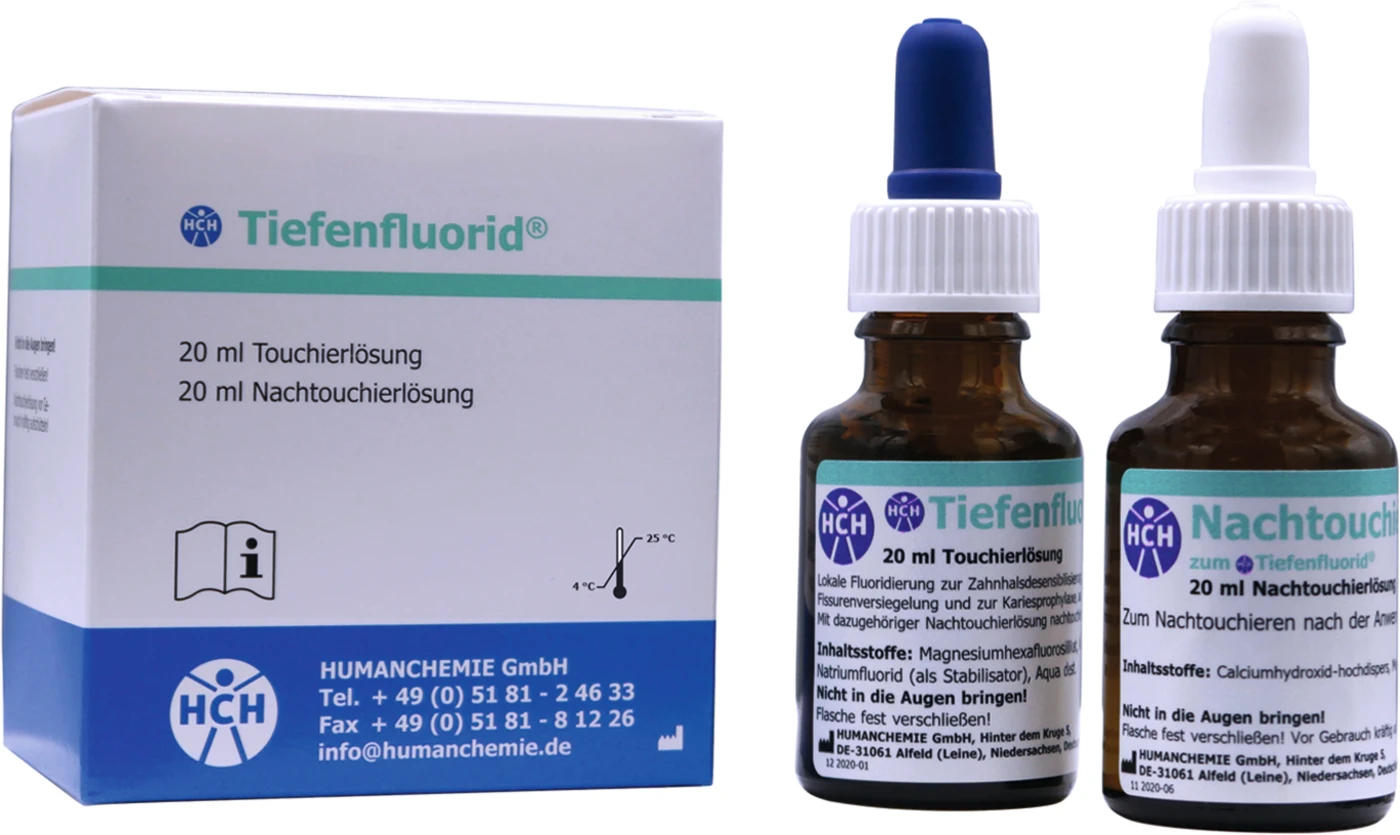 Tiefenfluorid® Großpackung 20 ml Touchierlösung, 20 ml Nachtouchierlösung