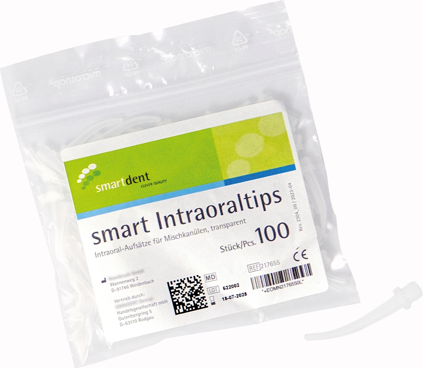 smart Intraoraltips Packung 100 Stück transparent