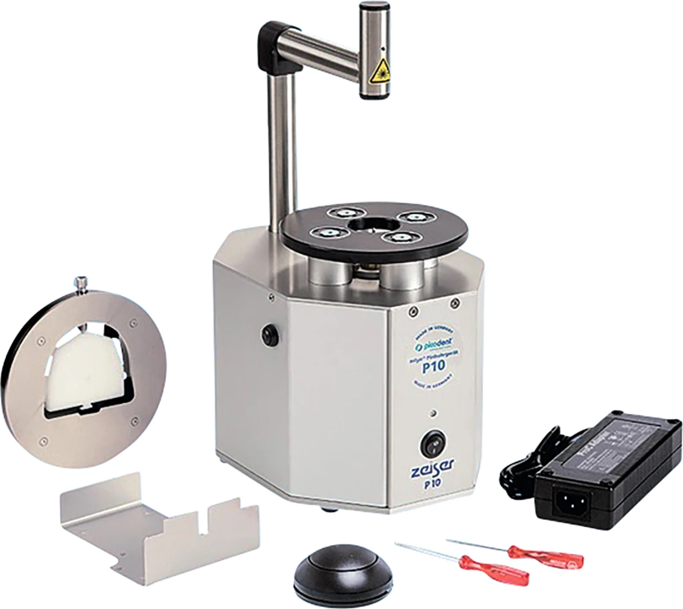 zeiser®-Pinbohrgerät P10 Stück inklusive HM-Bohrer, Plattenhalter, Abdruckträger, Zubehör