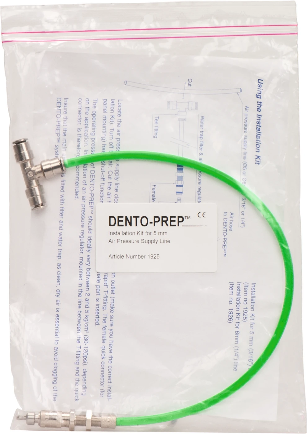 DENTO-PREP™ Einbausätze Stück für Luftschlauch-Ø 5 mm