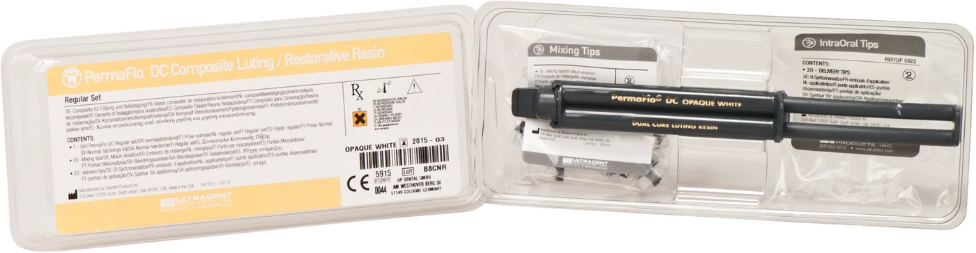 PermaFlo™ DC Packung 5 ml Spritze opaque white
