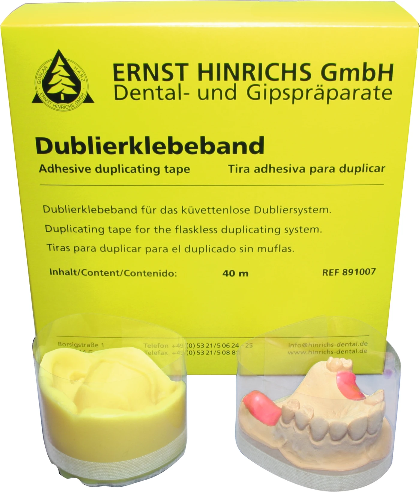 Dubliertechnik Packung 40 m Dublierklebeband