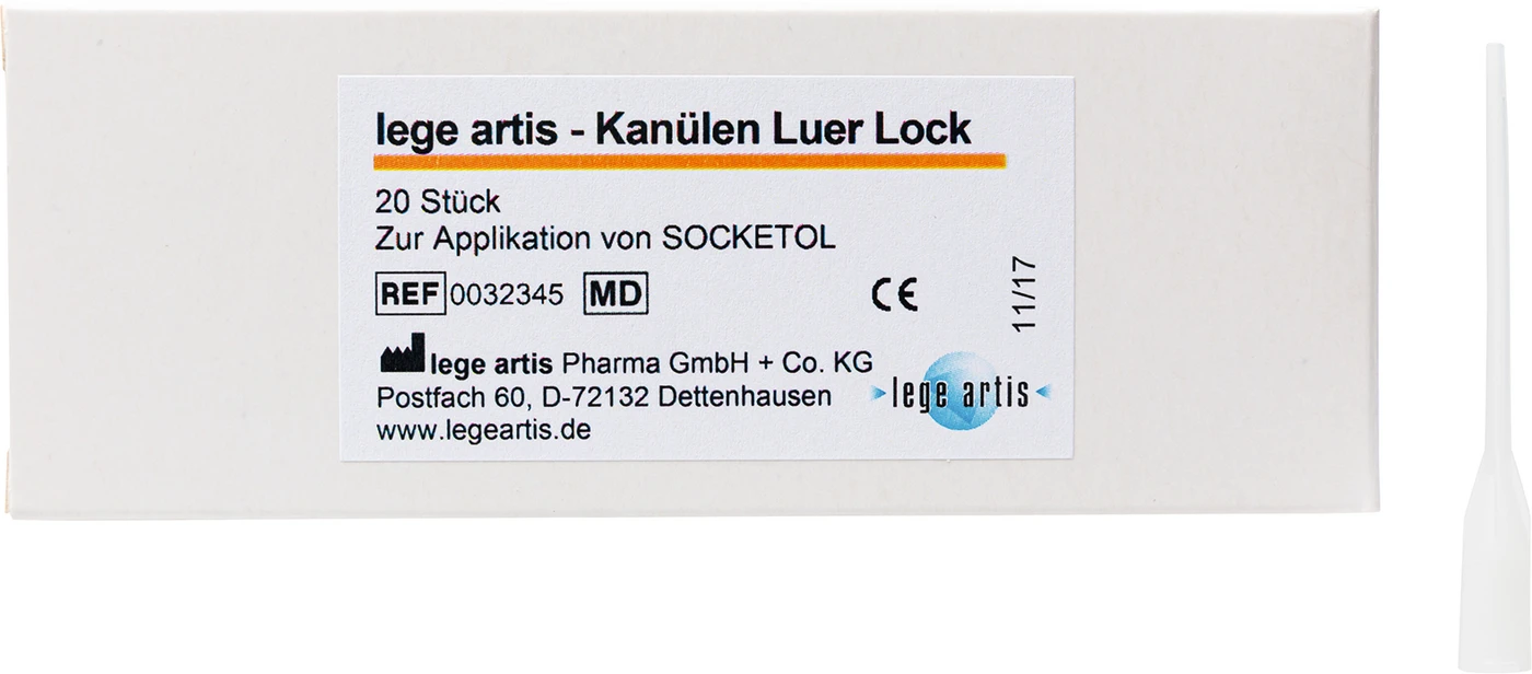 SOCKETOL Kanülen Packung 20 Stück