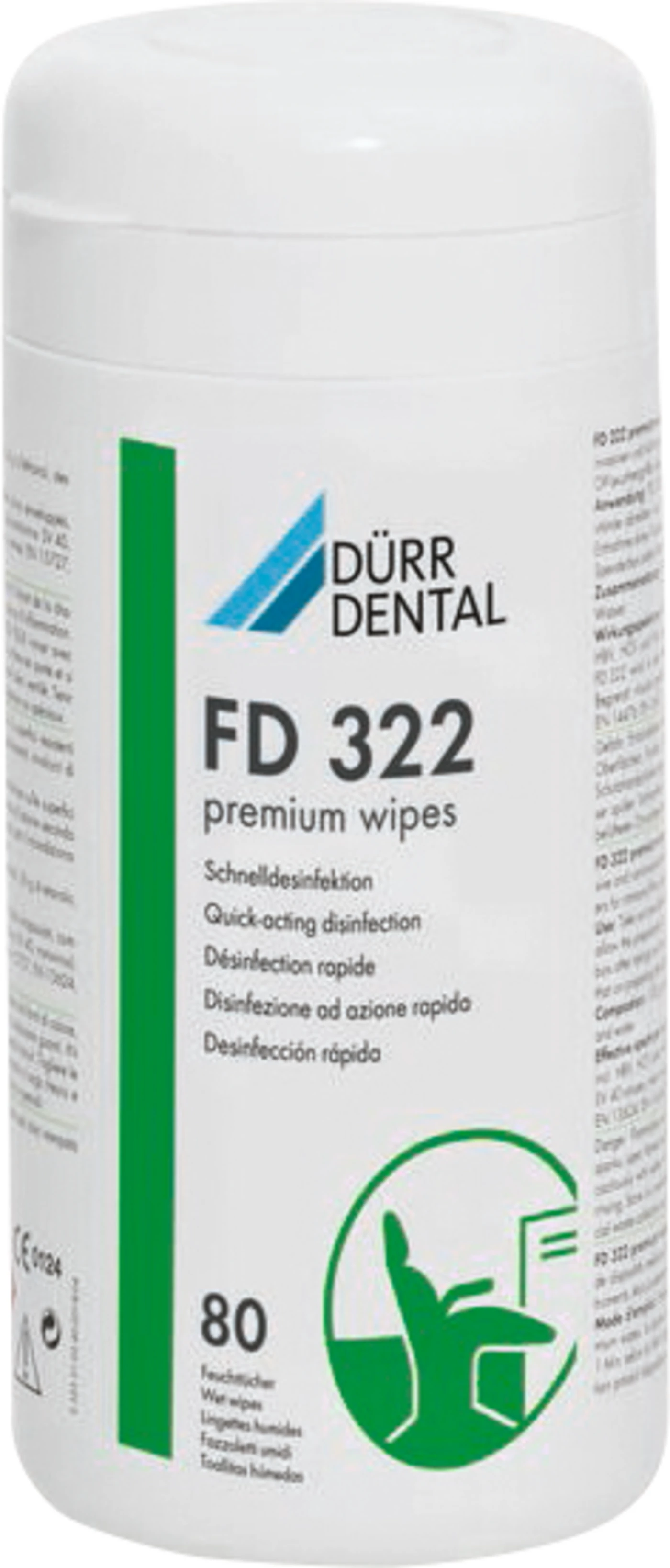 International FD 322 premium wipes Dose 80 Stück