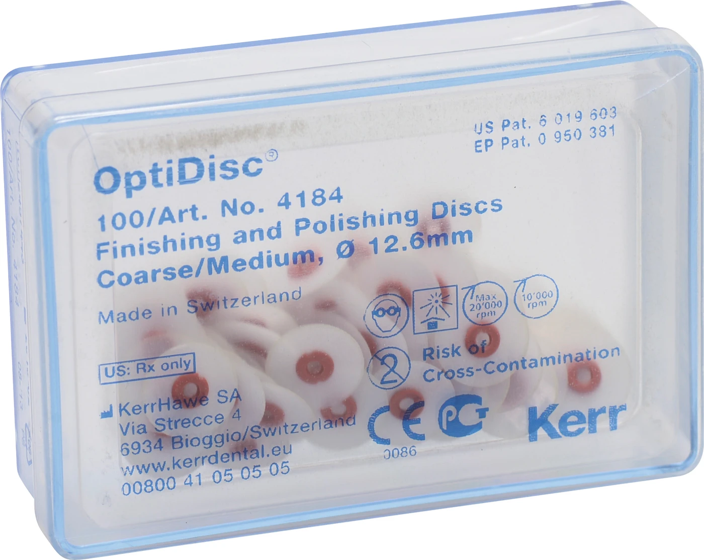 OptiDisc® Nachfüllpackung 100 Stück unmontiert, hellbraun grob/mittel, Ø 12,6 mm