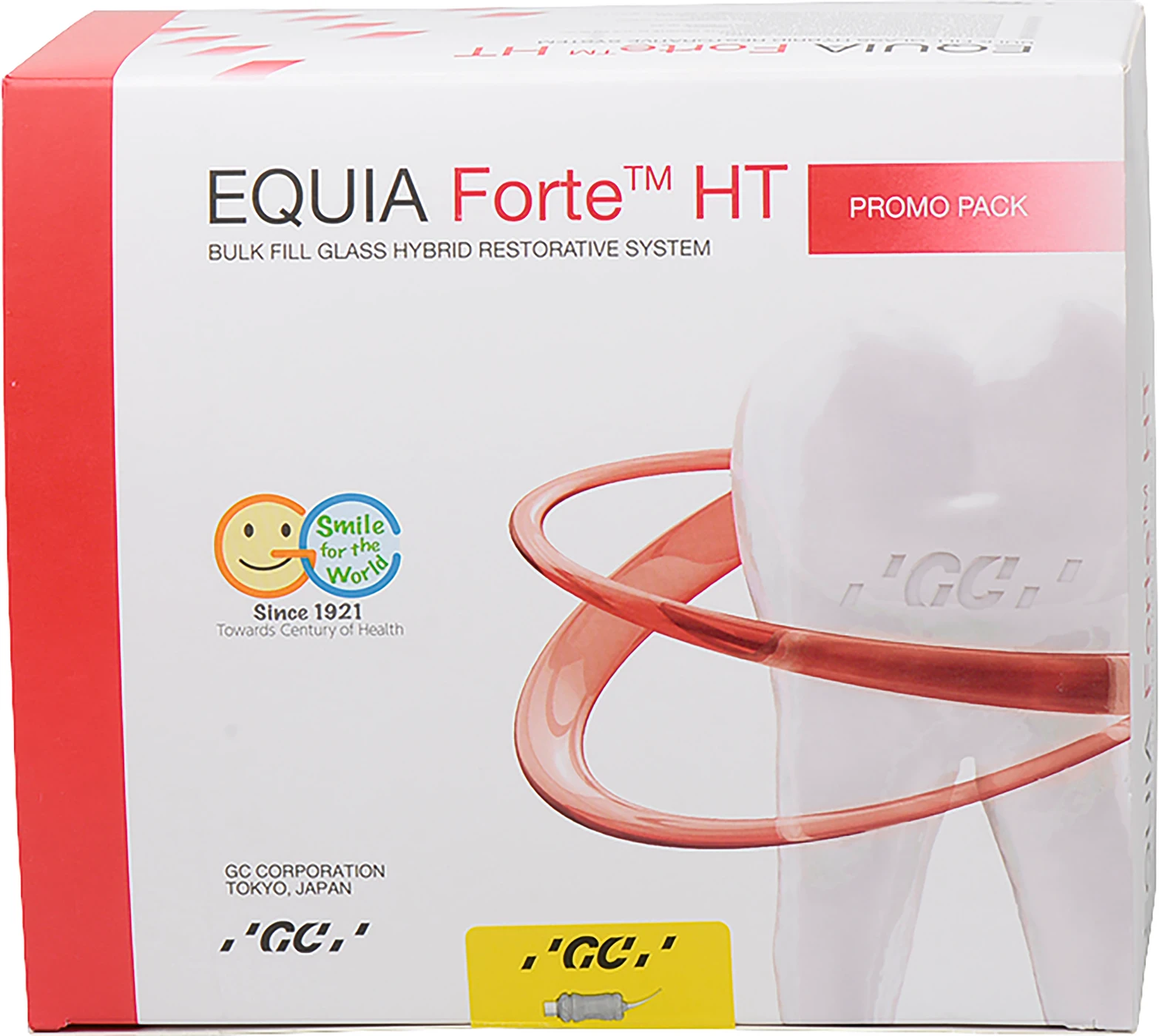 GC EQUIA Forte™ HT Promopackung 100 Kapseln A3-B2, 4 ml FlipCap Coat