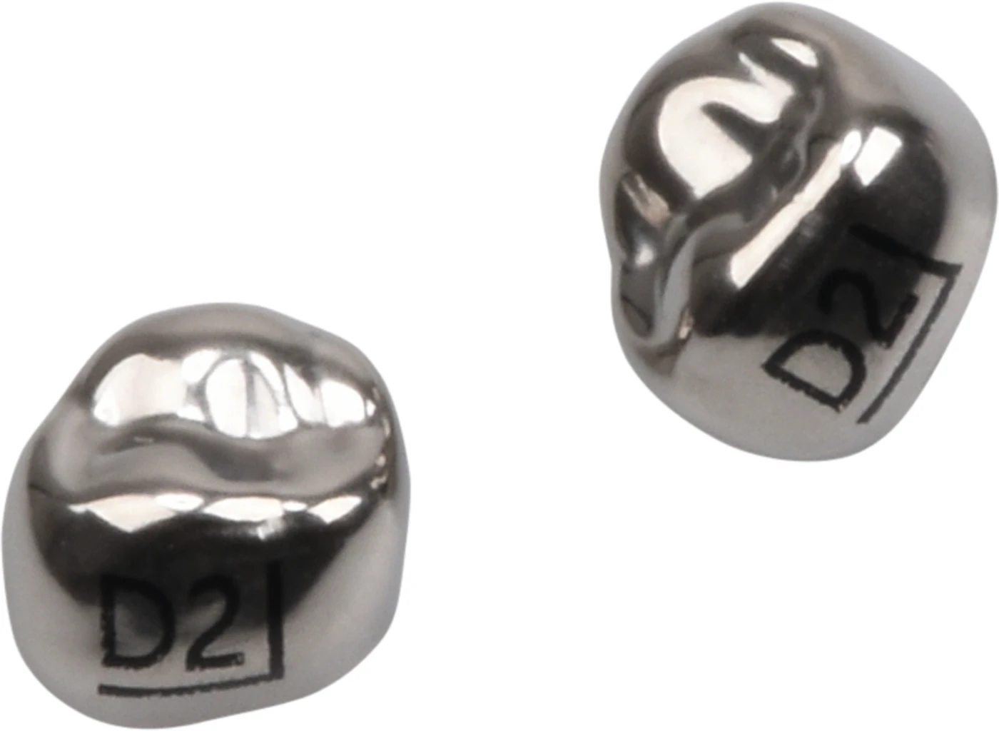 Edelstahlkronen Packung 5 Stück D-UR-2, für Milchmolaren