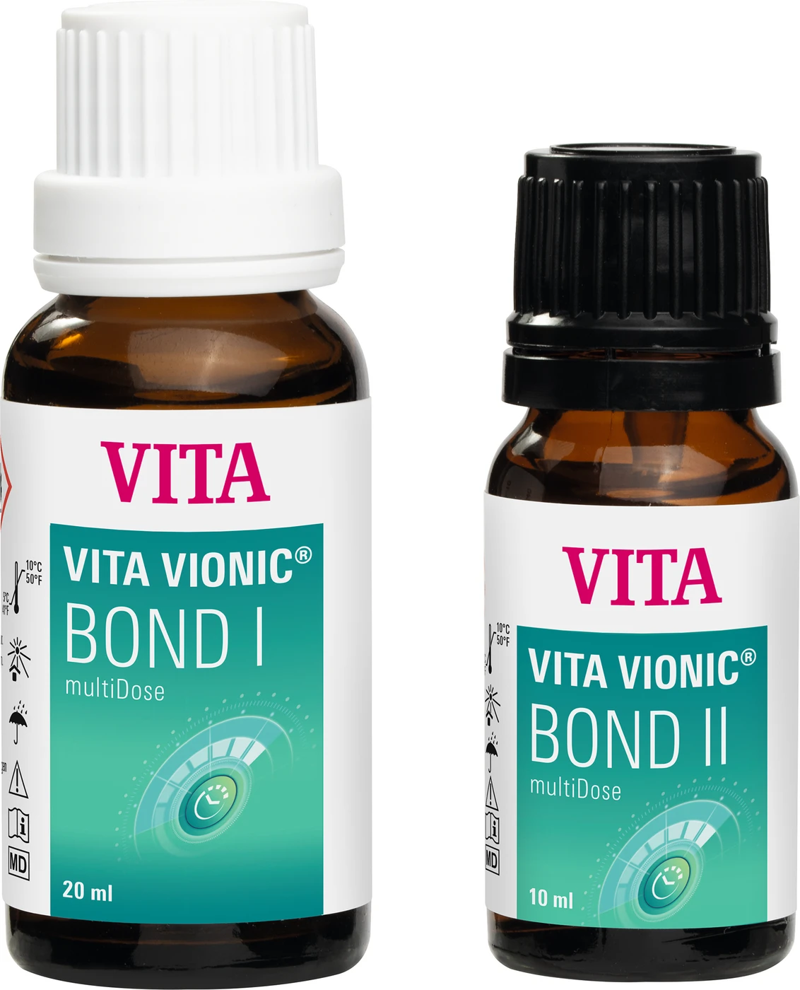 VITA VIONIC® BOND multiDose Kit&nbsp;20 ml VIONIC BOND I, 10 ml VIONIC BOND II, 50 Pinselspitzen