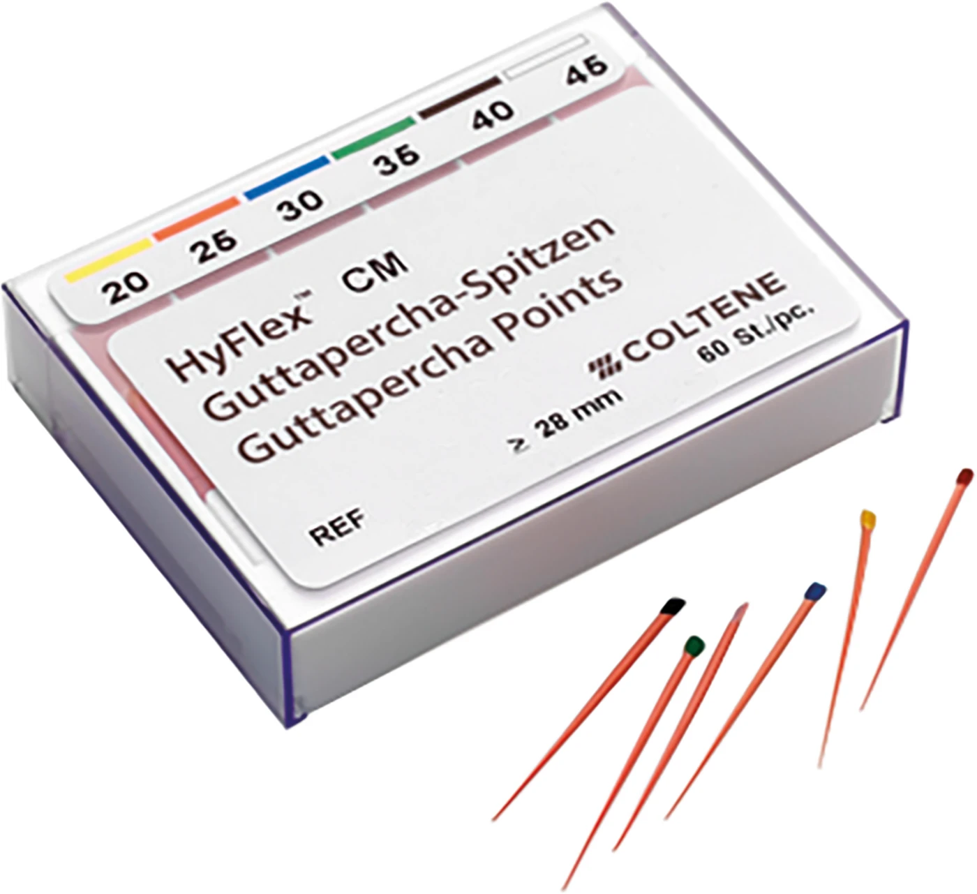 HyFlex™ CM Guttapercha-Spitzen Packung 60 Stück, SB 0.04, ISO 030