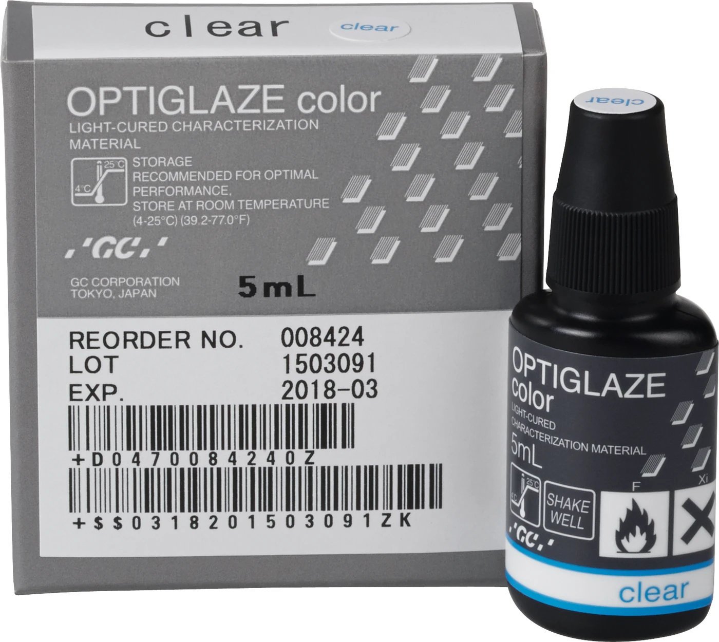 GC OPTIGLAZE® color Flasche 5 ml transparent