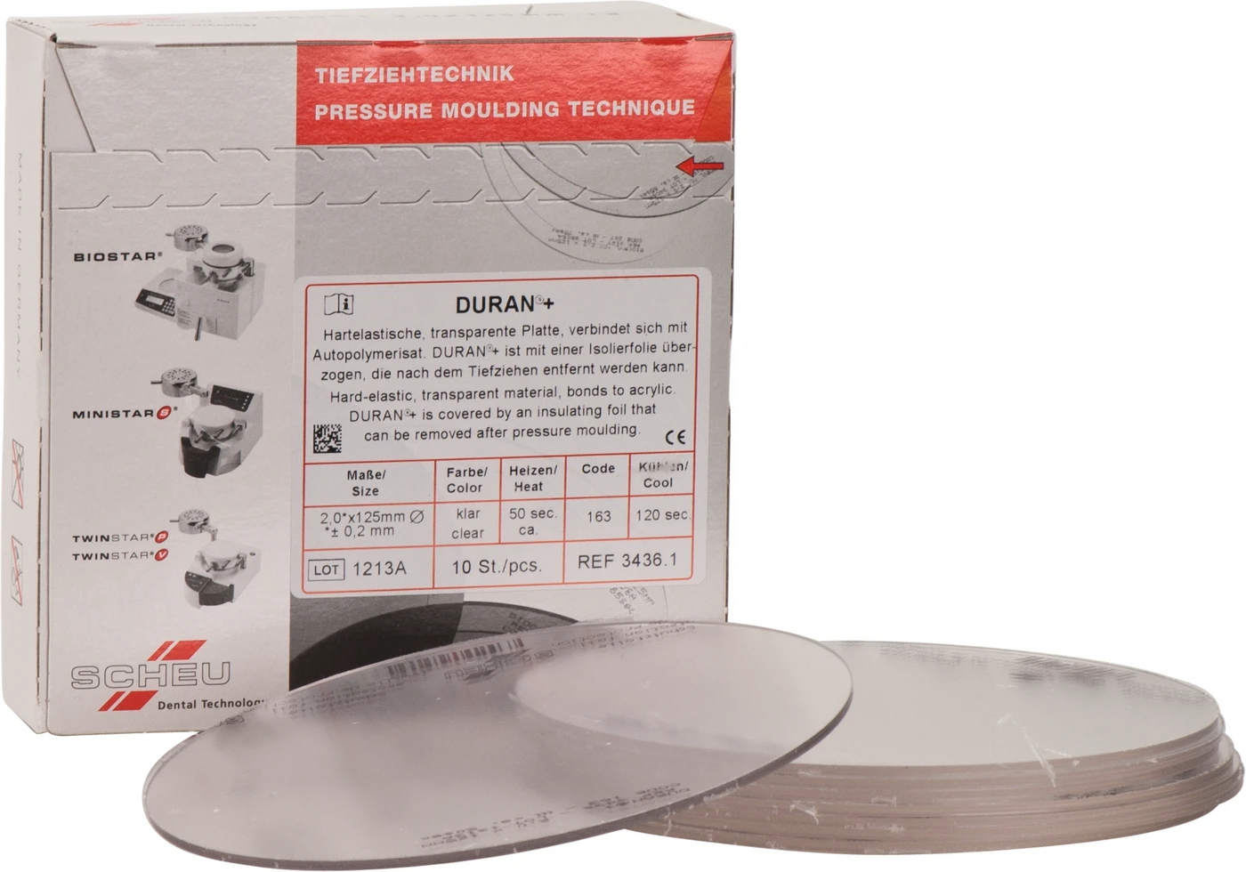 DURAN®+ Packung 10 Stück Ø 125 mm, Stärke 2 mm