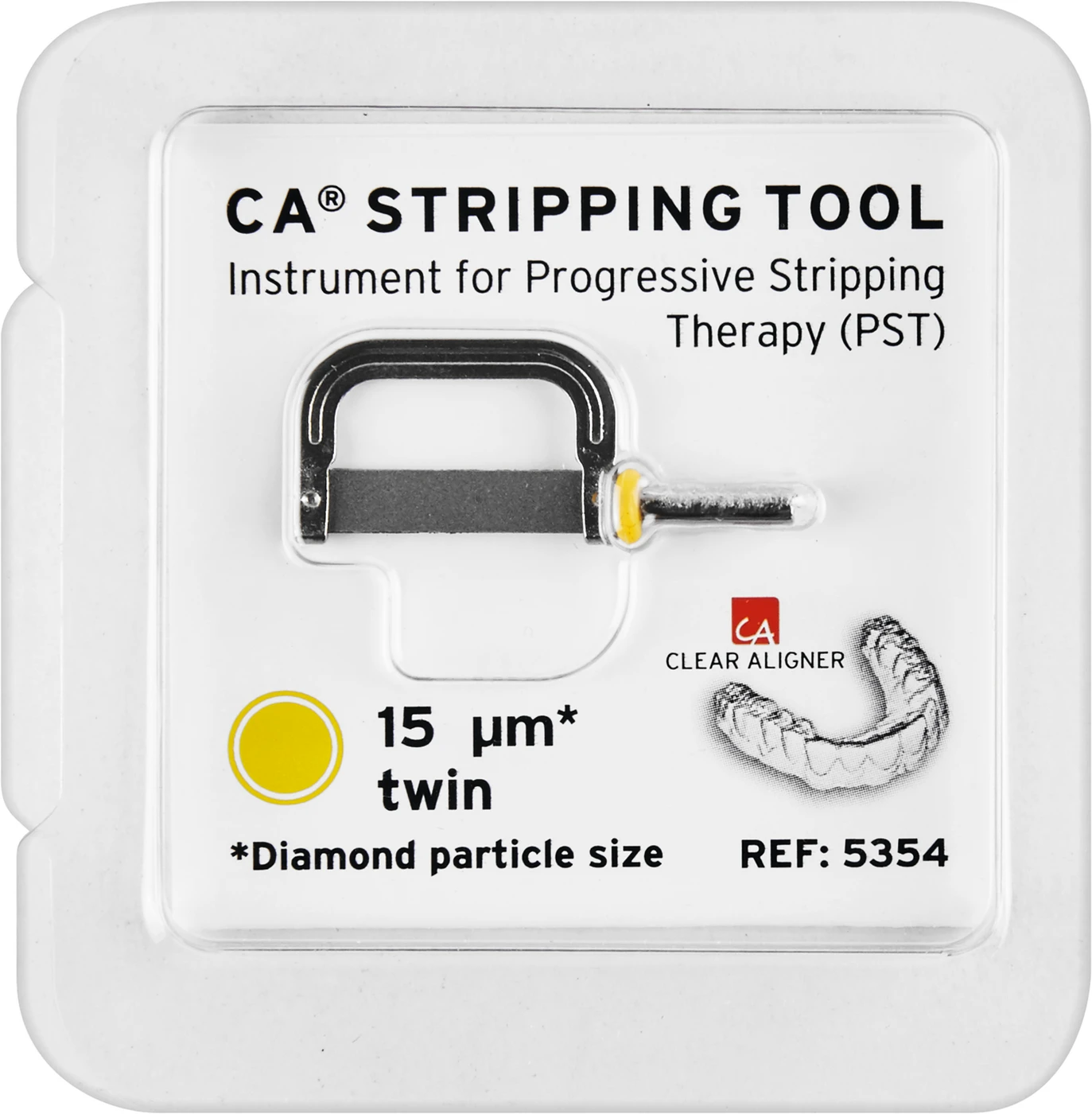 CA® Stripping Tools Stück gelb, 15 µm, beidseitig diamantiert