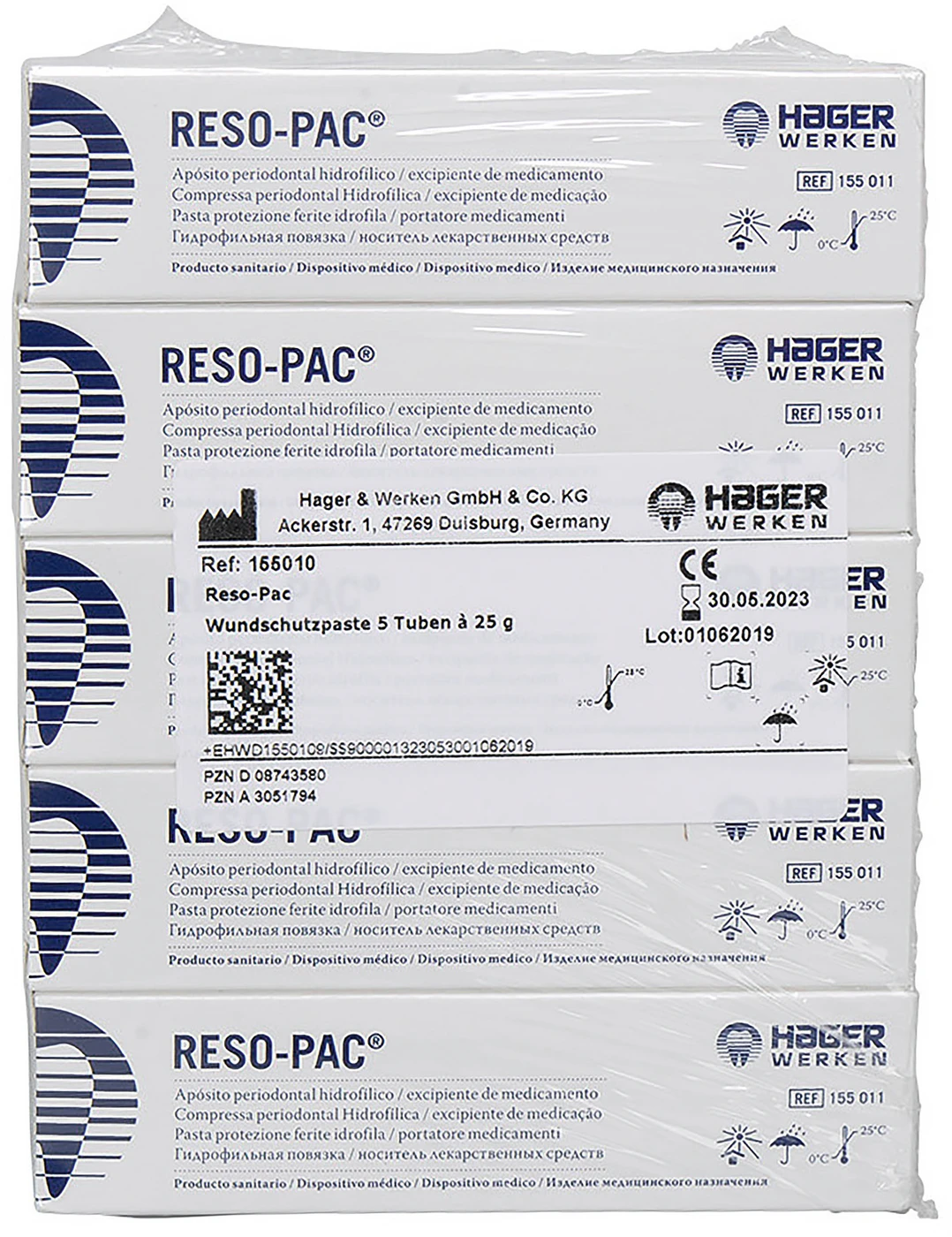 RESO-PAC® Packung 5 x 25 g Tube