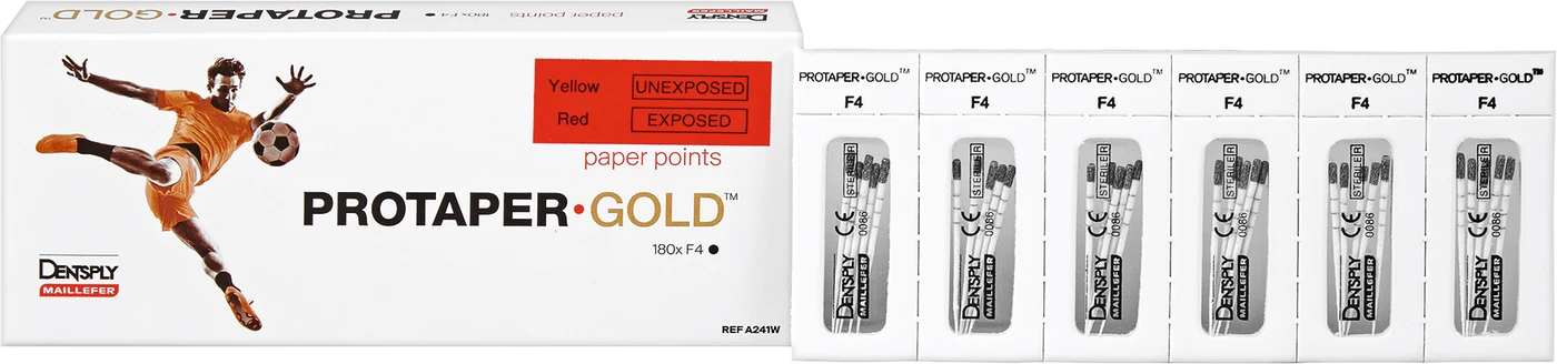 ProTaper Gold® Papierspitzen Packung 180 Stück F4