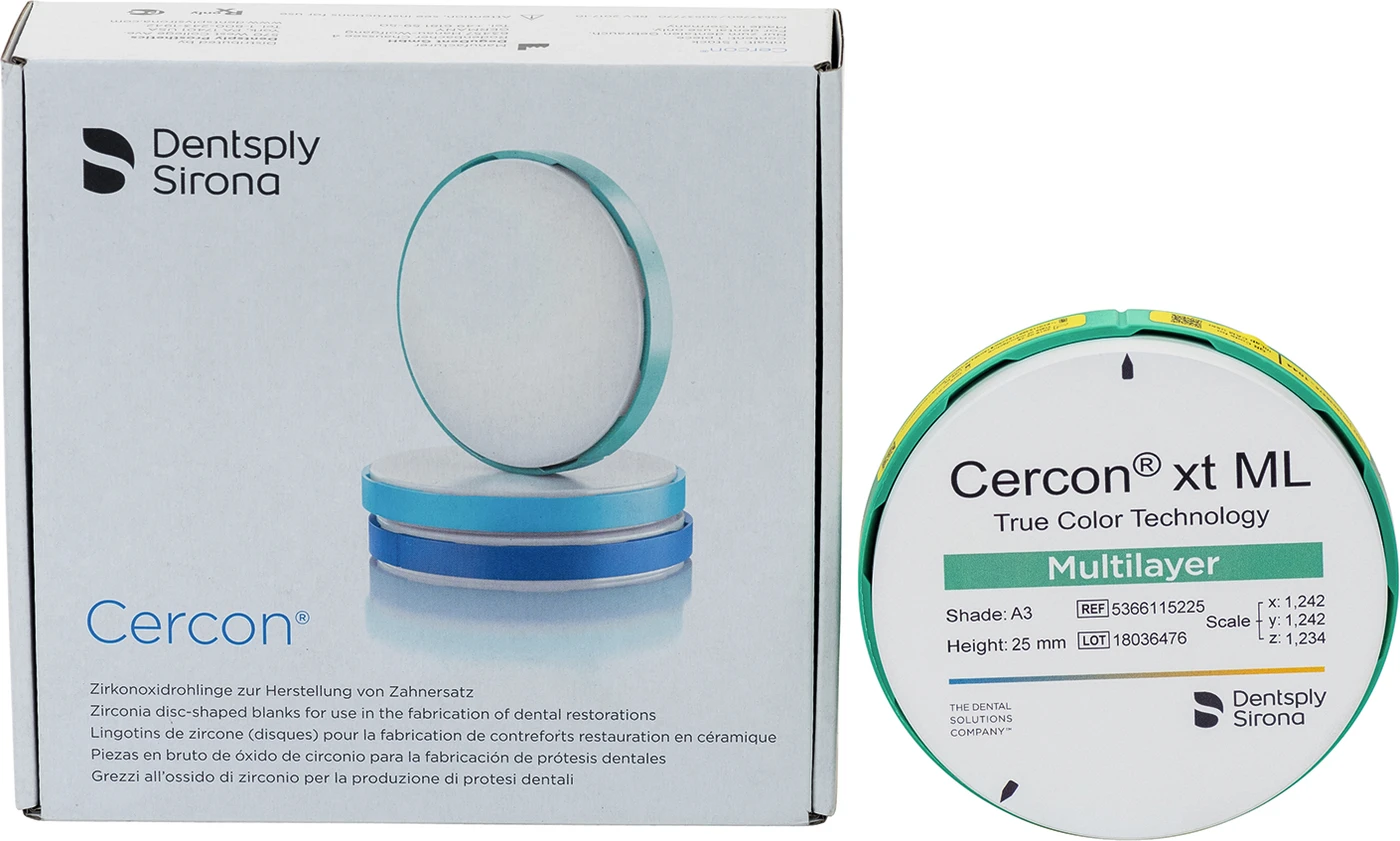 Cercon® xt ML Stück Ø 98 mm H 25 mm, A3