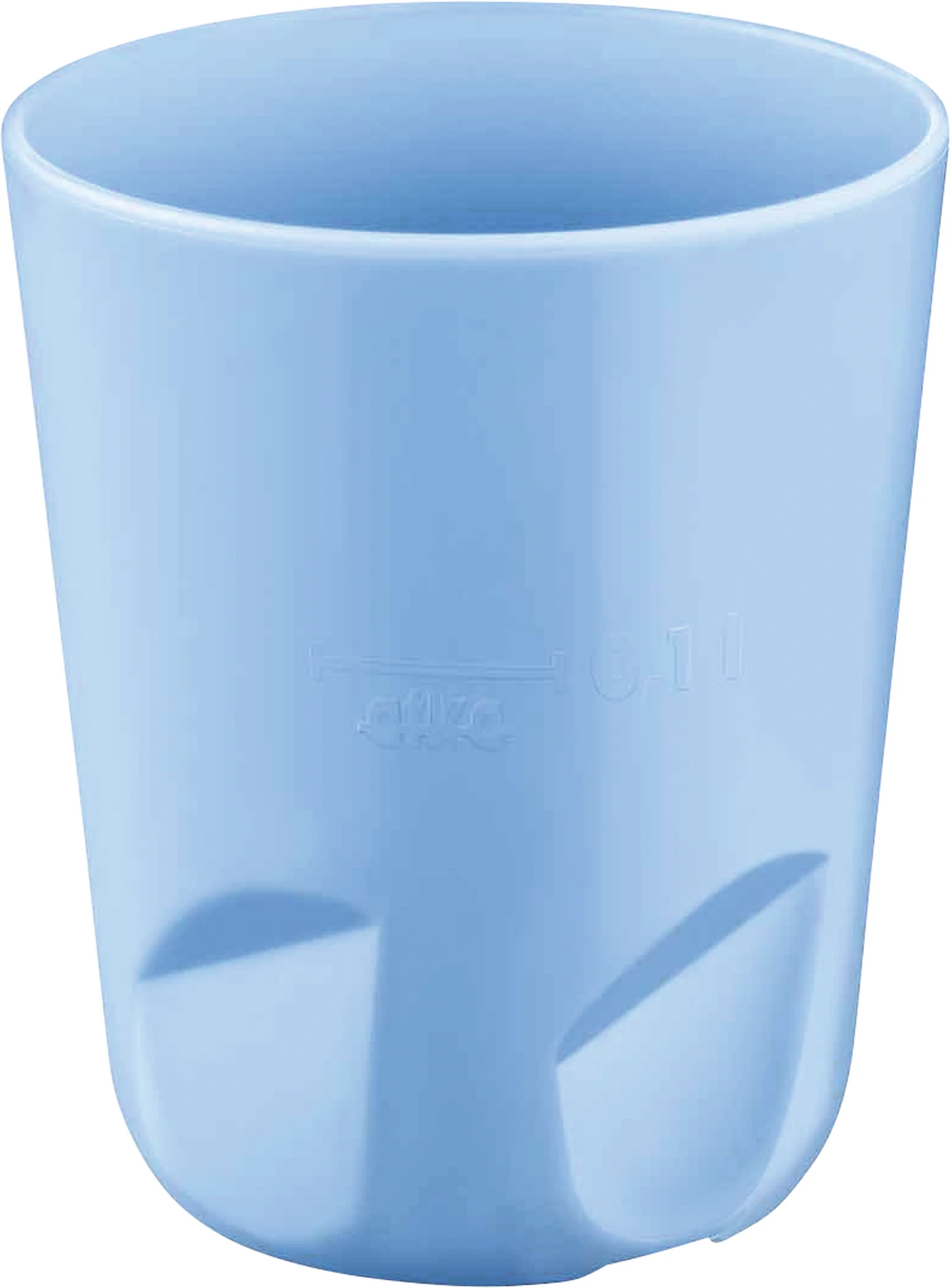 Mehrweg Mundspülbecher Packung 6 Stück hellblau
