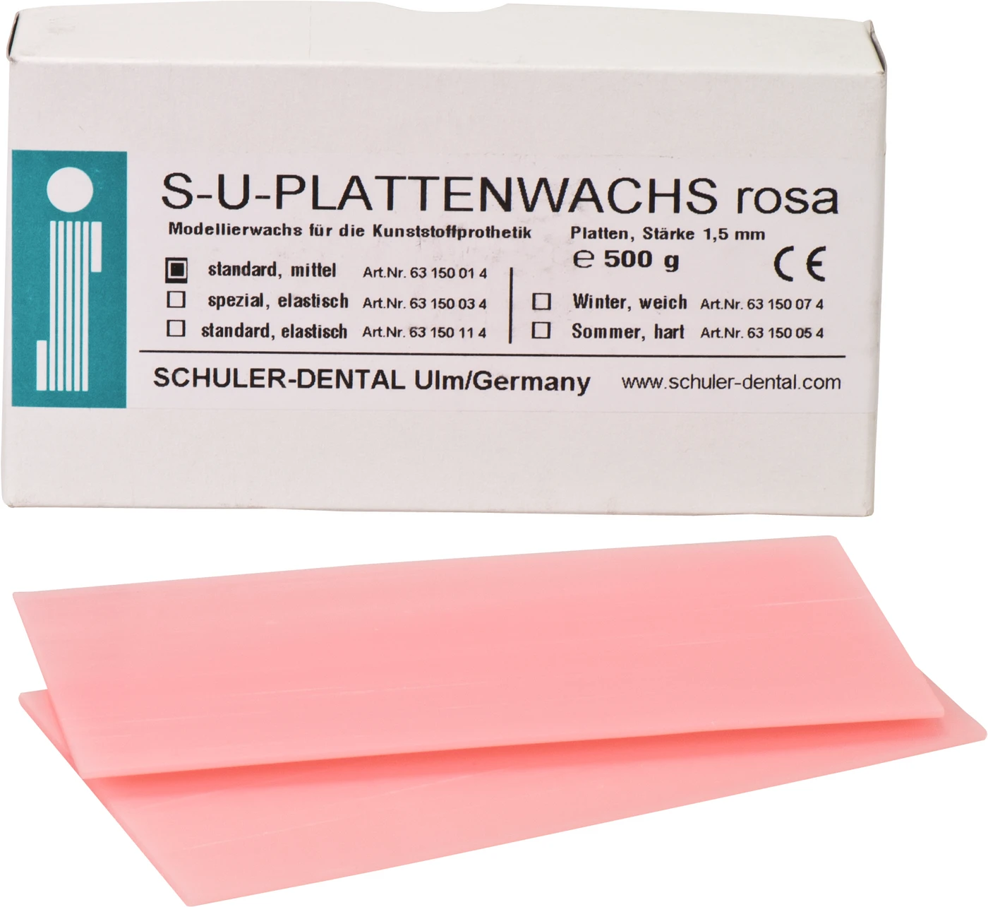 S-U-PLATTENWACHS Packung 500 g Standard, mittel