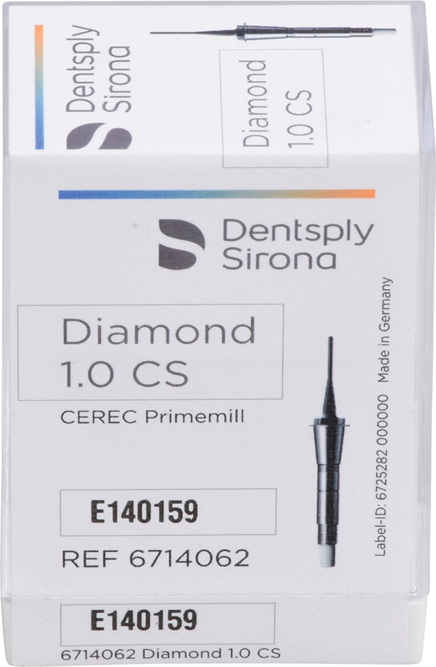 CEREC® Primemill Diamond Packung 6 Stück weiß, 1.0 CS, Extra-Fein Modus