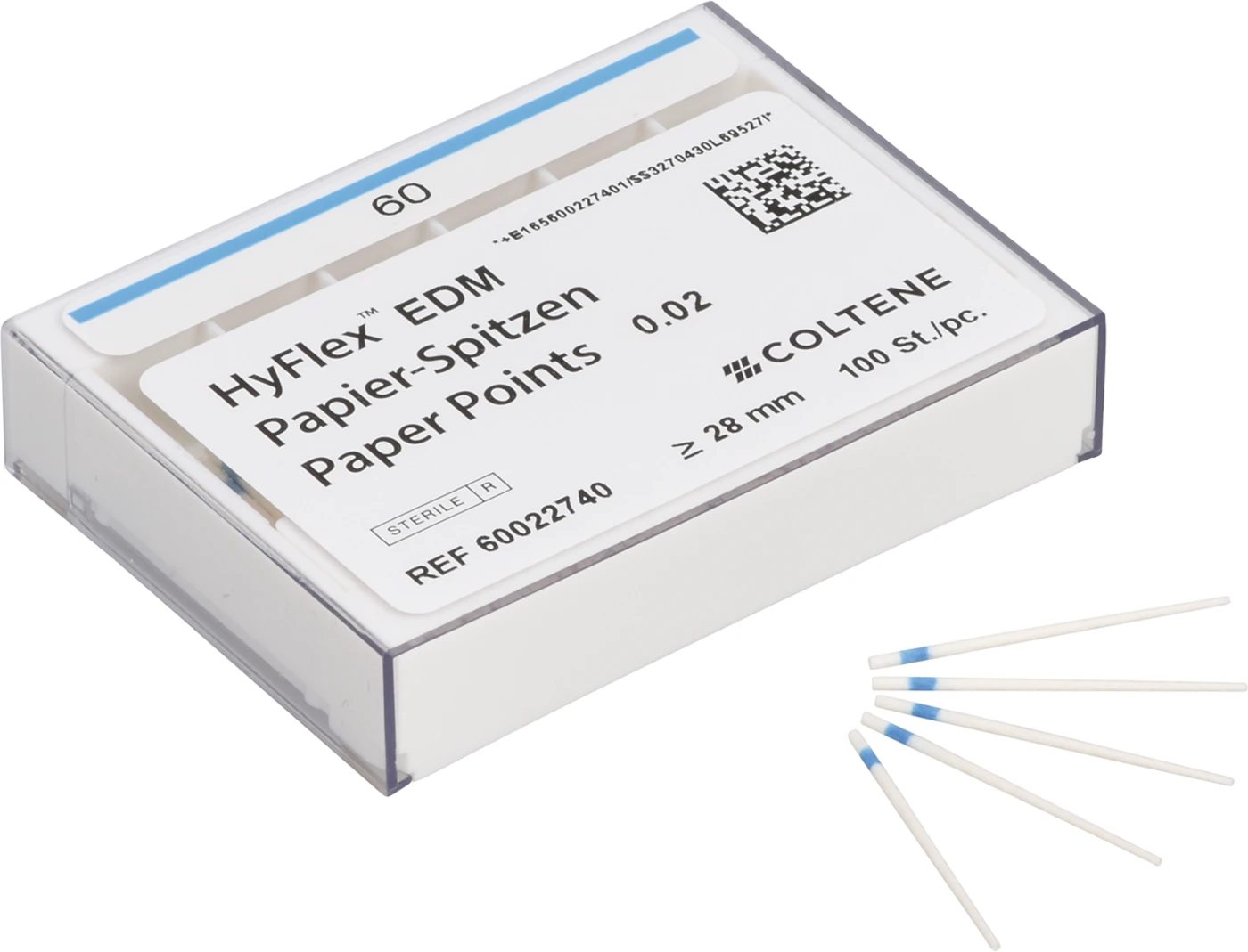 HyFlex™ EDM Papierspitzen Packung 100 Stück EDM 02, ISO 060