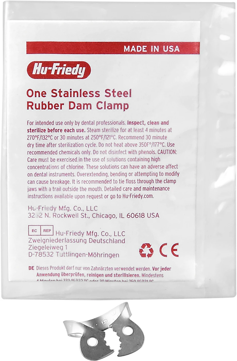 Kofferdam-Klammern Stück RDCMW12A