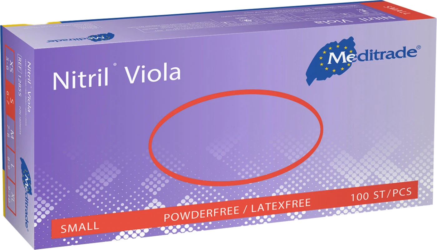 Nitril® Viola Packung 100 Stück puderfrei, violett, S