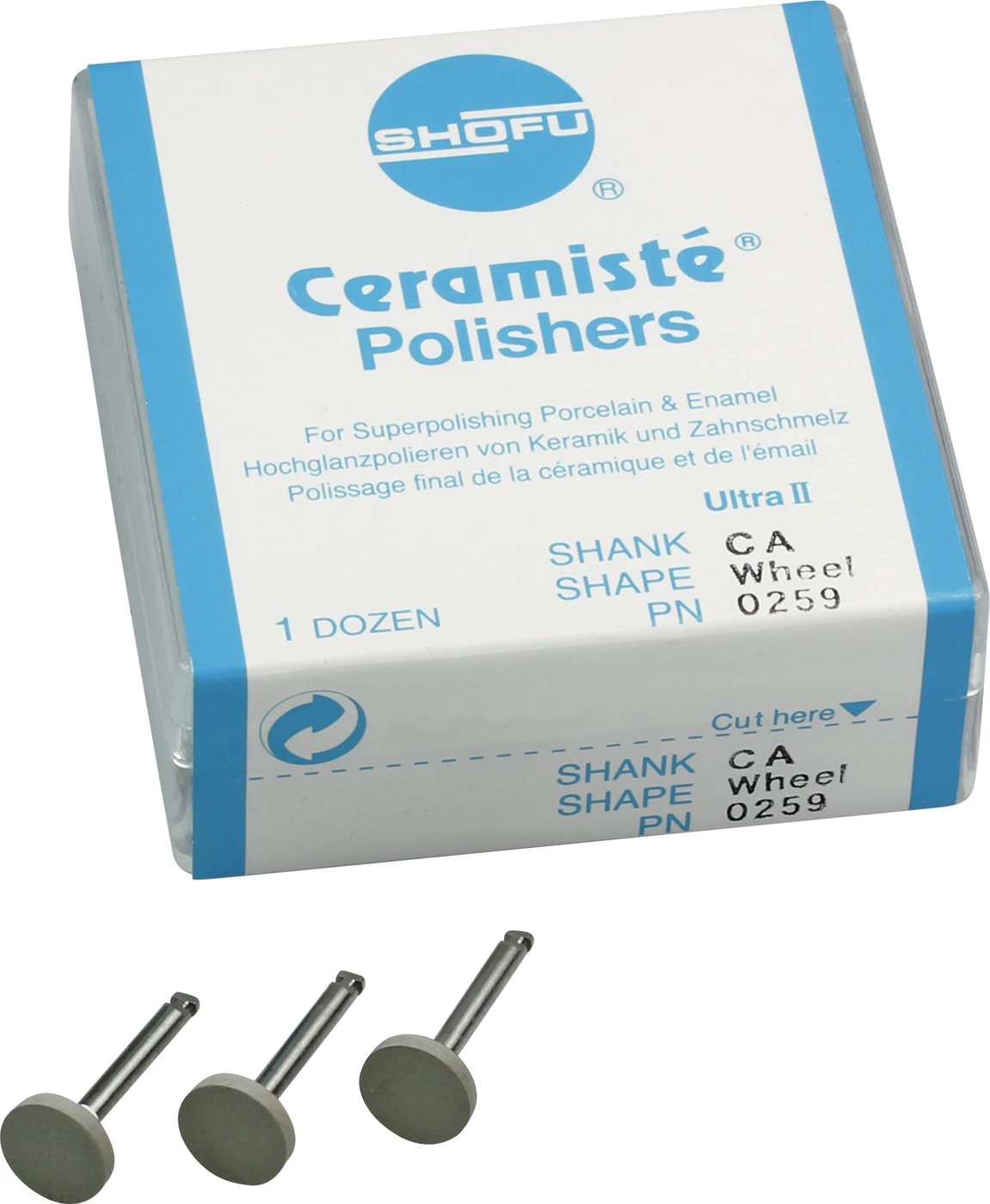 Ceramisté Packung 12 Stück weiß ultra II, RA, Figur Rad, ISO 090 Ceramisté Packung 12 Stück weiß ultra II, RA, Figur Rad, ISO 090