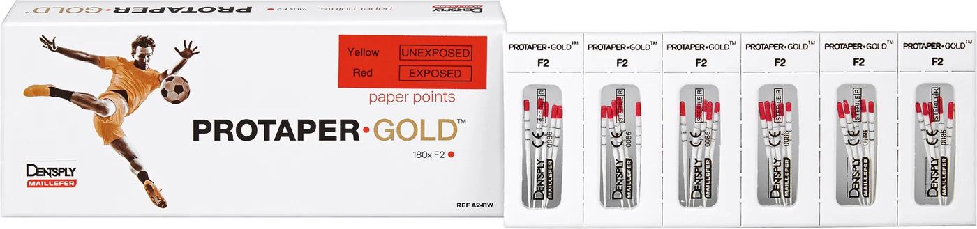 ProTaper Gold® Papierspitzen Packung 180 Stück F2