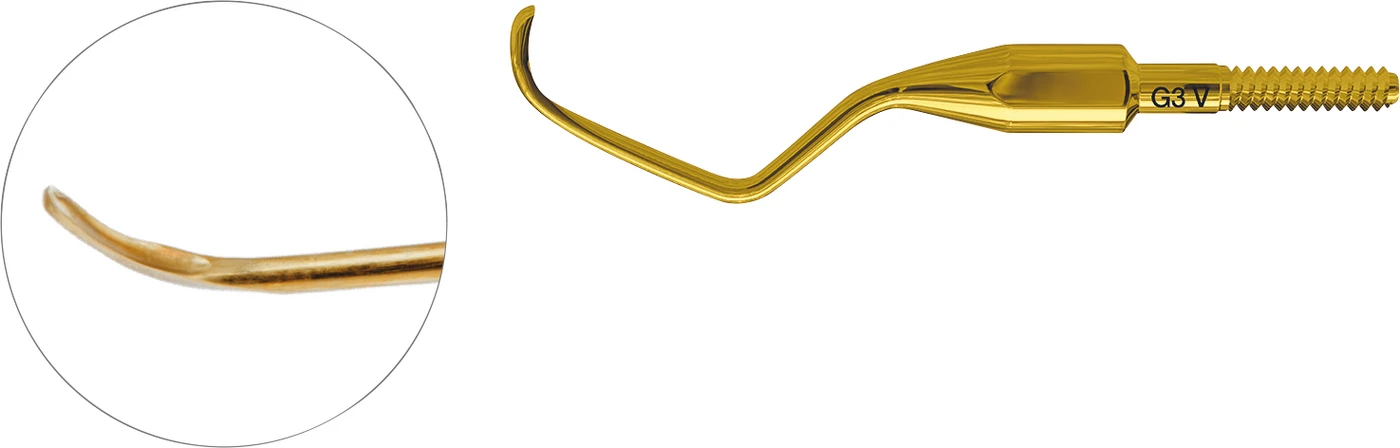 Glacier™ Quik-Tips™ - Gracey Standard Stück Figur 3, XP² Technology™, ohne Griff
