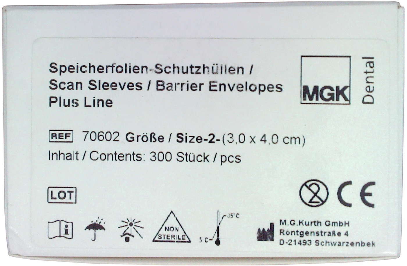 Plus- Line Speicherfolien- Schutzhüllen Packung 300 Stück, Gr. 2