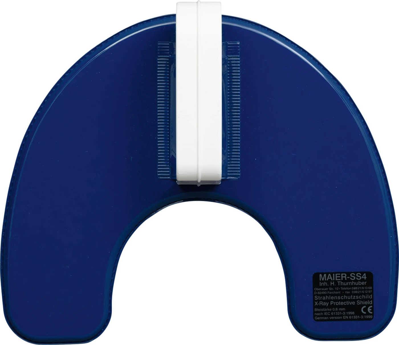 Strahlenschutzschild Stück blau