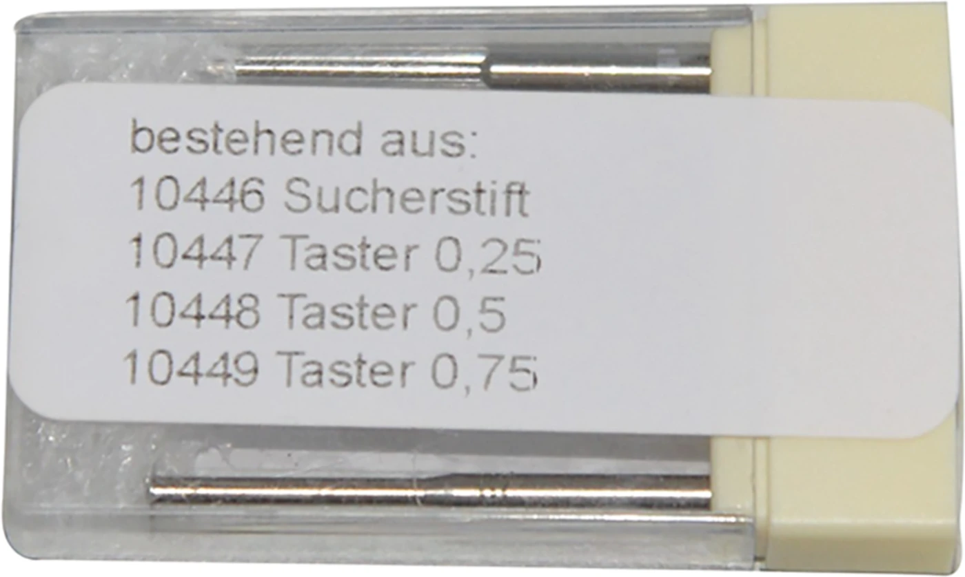 Vermessungsset nach Ney Packung 1 Sucherstift, 3 Taster (0,25 mm, 0,5 mm, 0,75 mm)