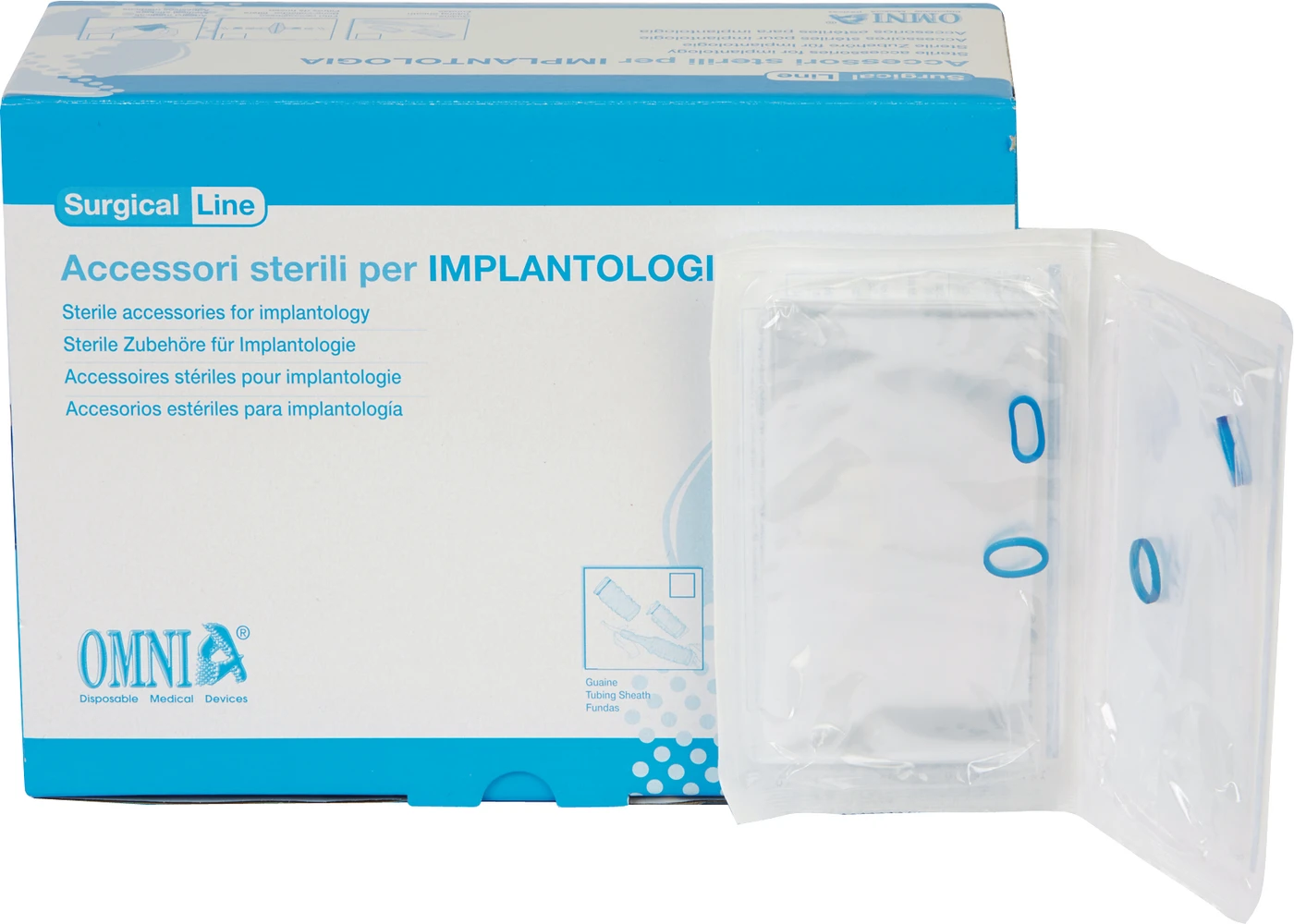 Schlauchüberzüge Packung 50 Stück 120 x 7 cm, mit Fixiergummibändern