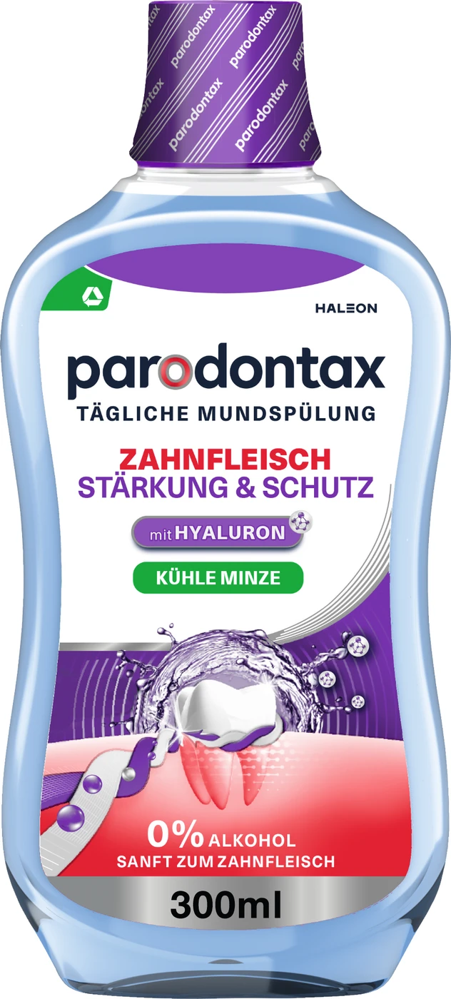 parodontax Zahnfleisch Stärkung und Schutz Mundspüllösung Flasche 300 ml Minzgeschmack